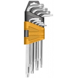 JUEGO DE 9 LLAVES TORX T10 A T50 INGCO HHK13091