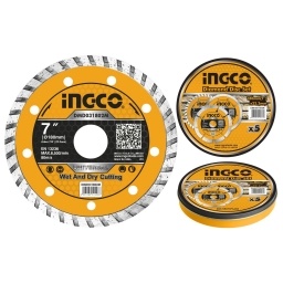 DISCO TURBO LATA X5 PCS 7" X 22.2MM  INGCO DMD031802M