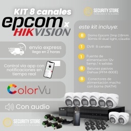 Kit 8 canales Hikvision (colorvu)