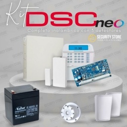 Kit DSC NEO completo inalmbrico con 3 detectores