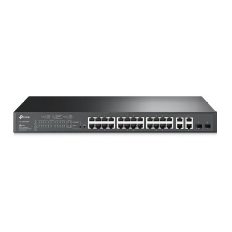 Switch Smart TP-LINK T1500-28PCT (TL-SL2428P) | 24 Puertos 10100 POE+ ataf, 4 Puertos Gigabit