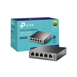 Switch TP-LINK TL-SF1005P | 5 Puertos RJ45 10100 (4 Puertos PoE af)