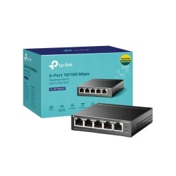 Switch TP-LINK TL-SF1005LP | 5 Puertos RJ45 10100 (4 Puertos PoE af) 