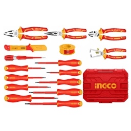 SET AISLADO 16 HERRAMIENTAS DE MANO C VALIJA INGCO HKITH1601