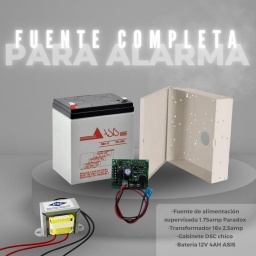 Fuente de alimentacin completa para alarma