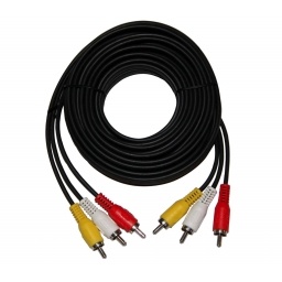 Cable audio  video stereo 3x3 rca