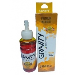 Botella de Tinta Universal Gravity | 100 ml, Amarillo