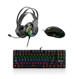 Teclado 919 + Mouse M799 +  Auriculares GT68 | Shot Gaming Pro Series