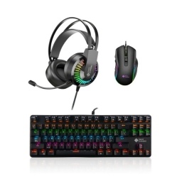 Teclado 919 + Mouse M850 + Auriculares GT68 | Shot Gaming Pro Series