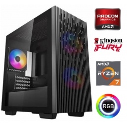 Equipo Gamer Ryzen 7 5700G, 16GB, 1TB NVMe, Graficos Radeon