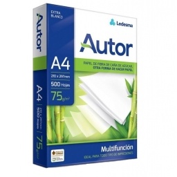 Papel A4 75g AUTOR