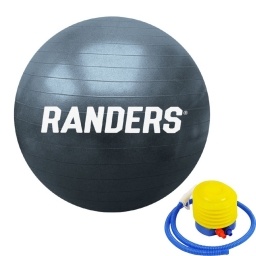 Pelota de pilates 65cm negra Randers