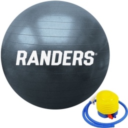 Pelota de pilates 75cm negra Randers