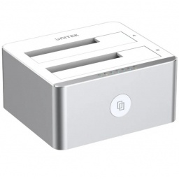 Dock Station Unitek doble baha para Discos 2.5" y 3.5" SATA 6