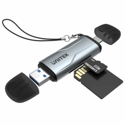 Lector de Memoria SD Unitek 2 en 1 Dual USB