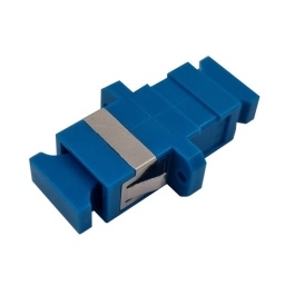 Adaptador SCSC UPC monomodo simple azul