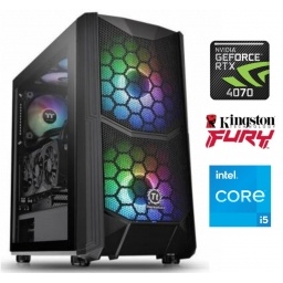 Equipo Gamer Core i5 14400F, 16GB, 1TB NVMe, RTX 4070 12GB