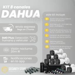 Kit 8 canales Dahua 1080 lite