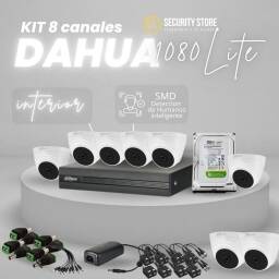 Kit 8 canales Dahua 1080 lite (interior)