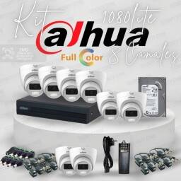 Kit 8 canales Dahua 1080 lite (full color)