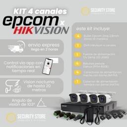 Kit 4 canales Hikvision (con bullet)