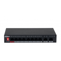 Switch PoE Dahua 8 10100 + 2 101001000 Uplink