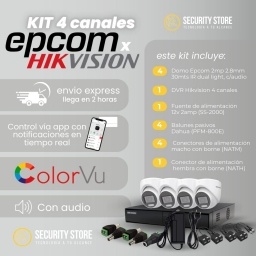 Kit 4 canales Hikvision (colorvu)