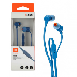 Auriculares JBL T110 manos libre azul