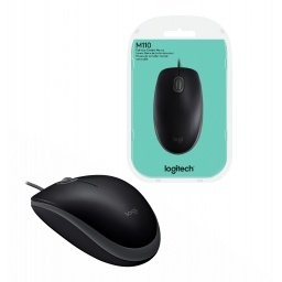 Mouse Logitech M110 silent ptico usb negro