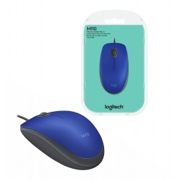 Mouse Logitech M110 silent ptico usb azul