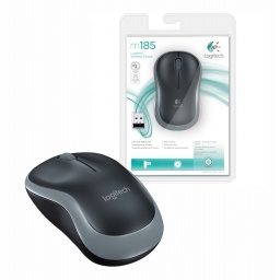 Mouse Logitech M185 inalmbrico negro