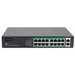 Switch PoE 16+2 160w uplink gigabit