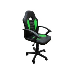 Silla Gamer para Nios | Ergonmica, Reposabrazos, Negra y Verde