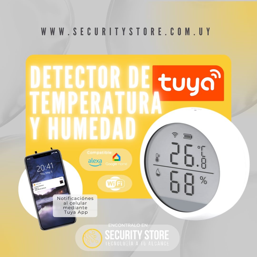 Sensor temperatura humedad Tuya Smart WiFi WSD
